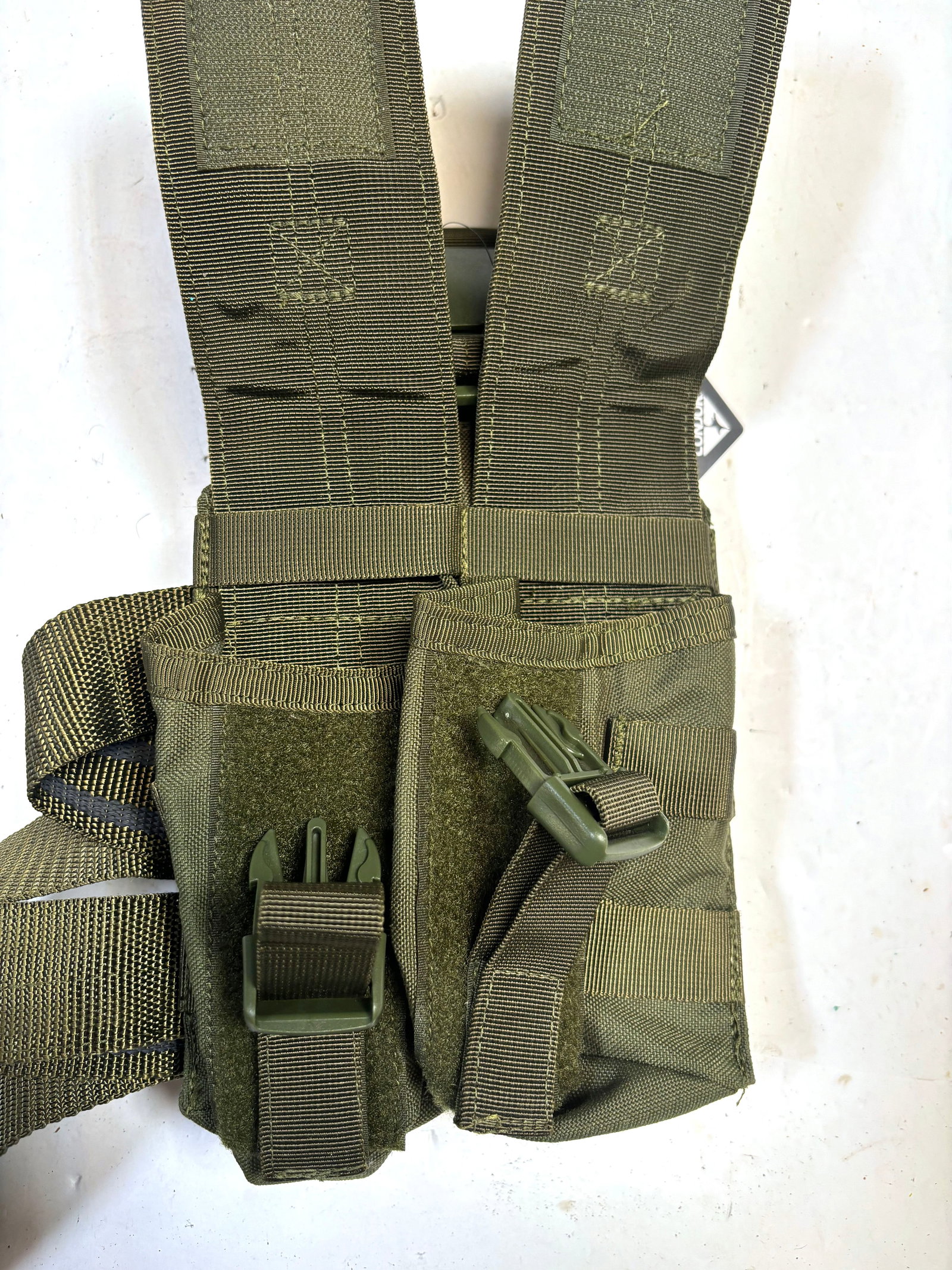 New M4 Magazine Drop Leg Pouch in OD Green - 4