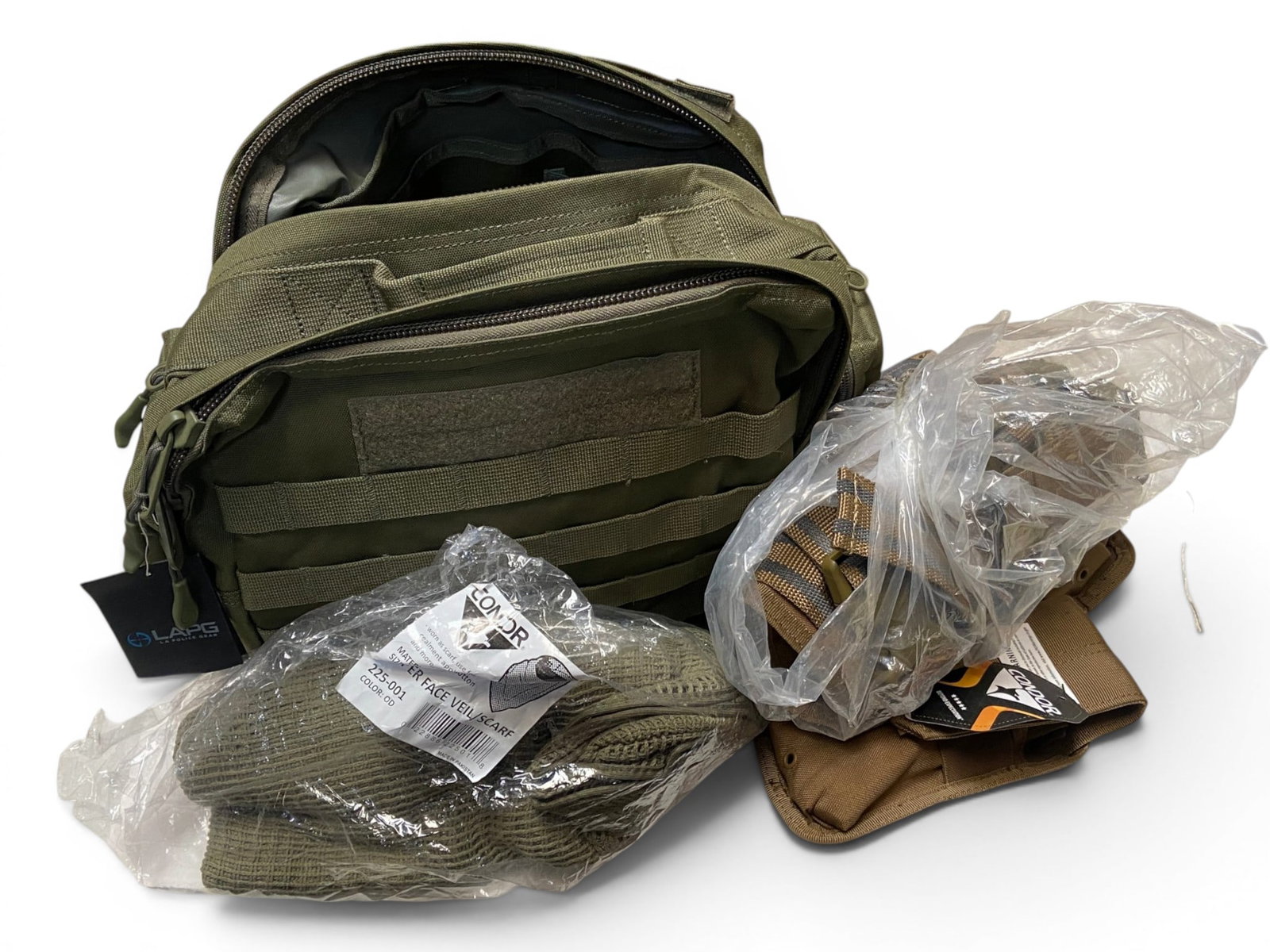 Massive Go Bag Filled with Many Pouches and Other Items: See Photos