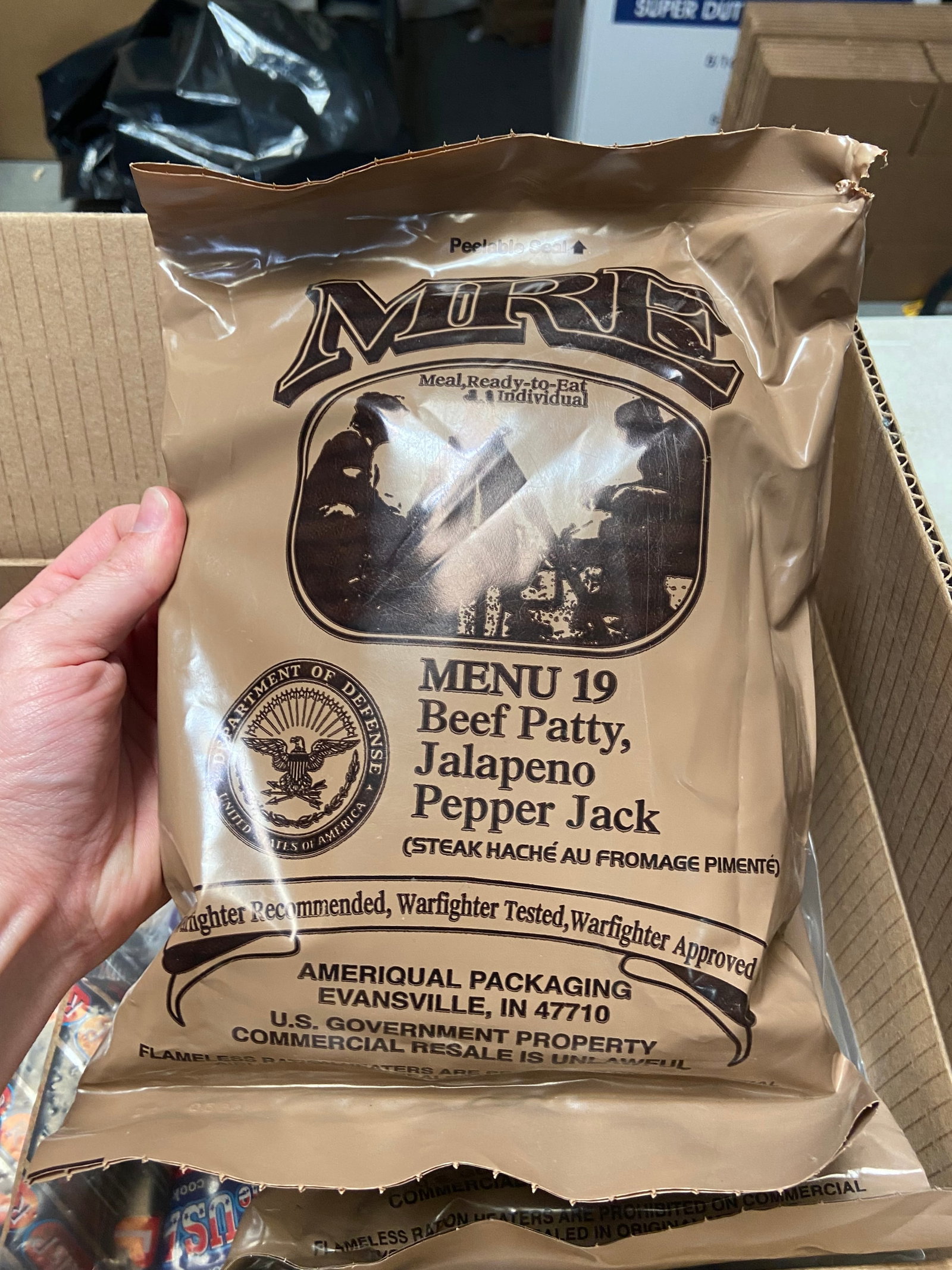 NIB 12-Pack MRE (Meals Ready to Eat) Sealed Box - 4