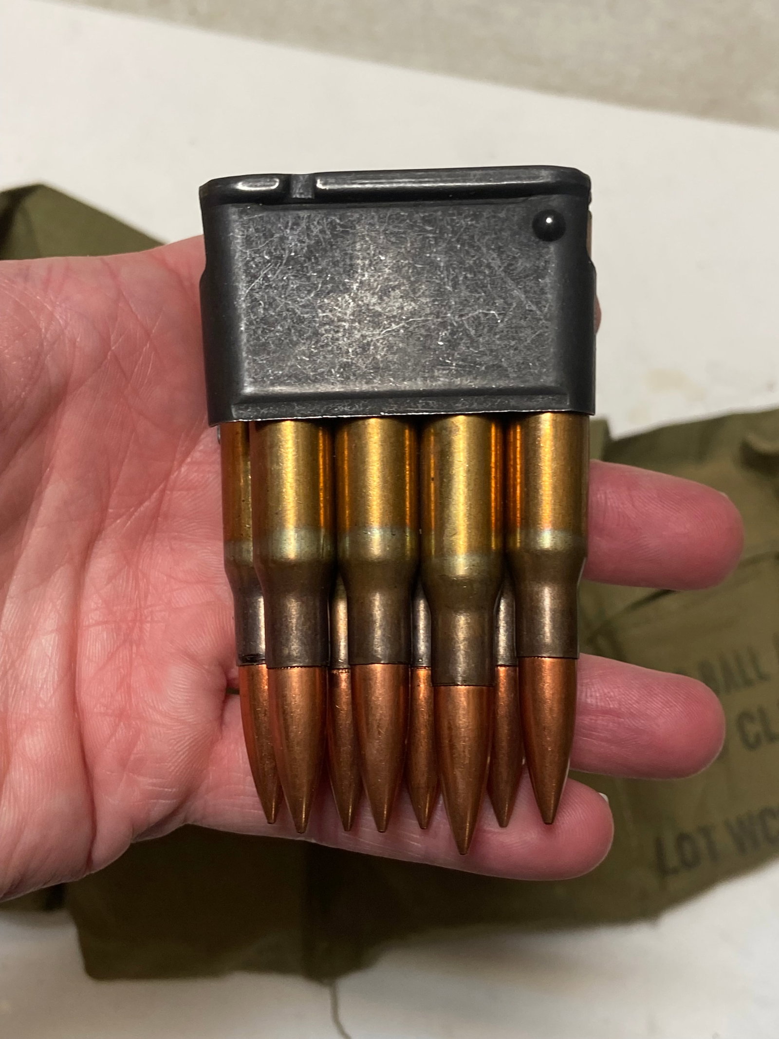 48rds. Of .30-06 Ammunition on Enbloc Clips in Bandolier - 3