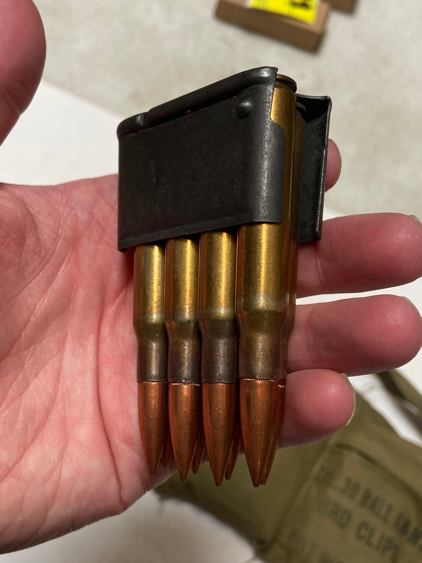 48rds. Of .30-06 Ammunition on Enbloc Clips in Bandolier - 3