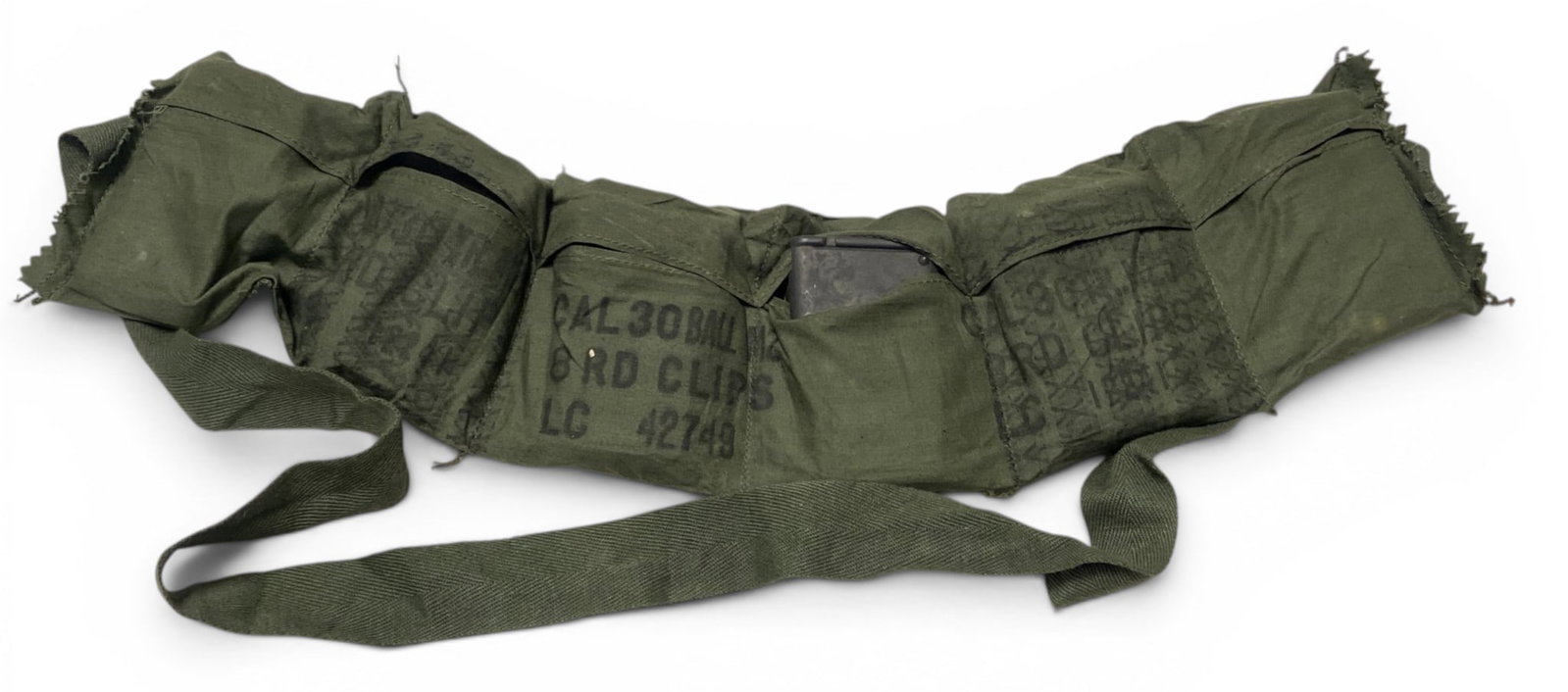48rds. Of .30-06 Ammunition on Enbloc Clips in Bandolier: Headstamp LC69