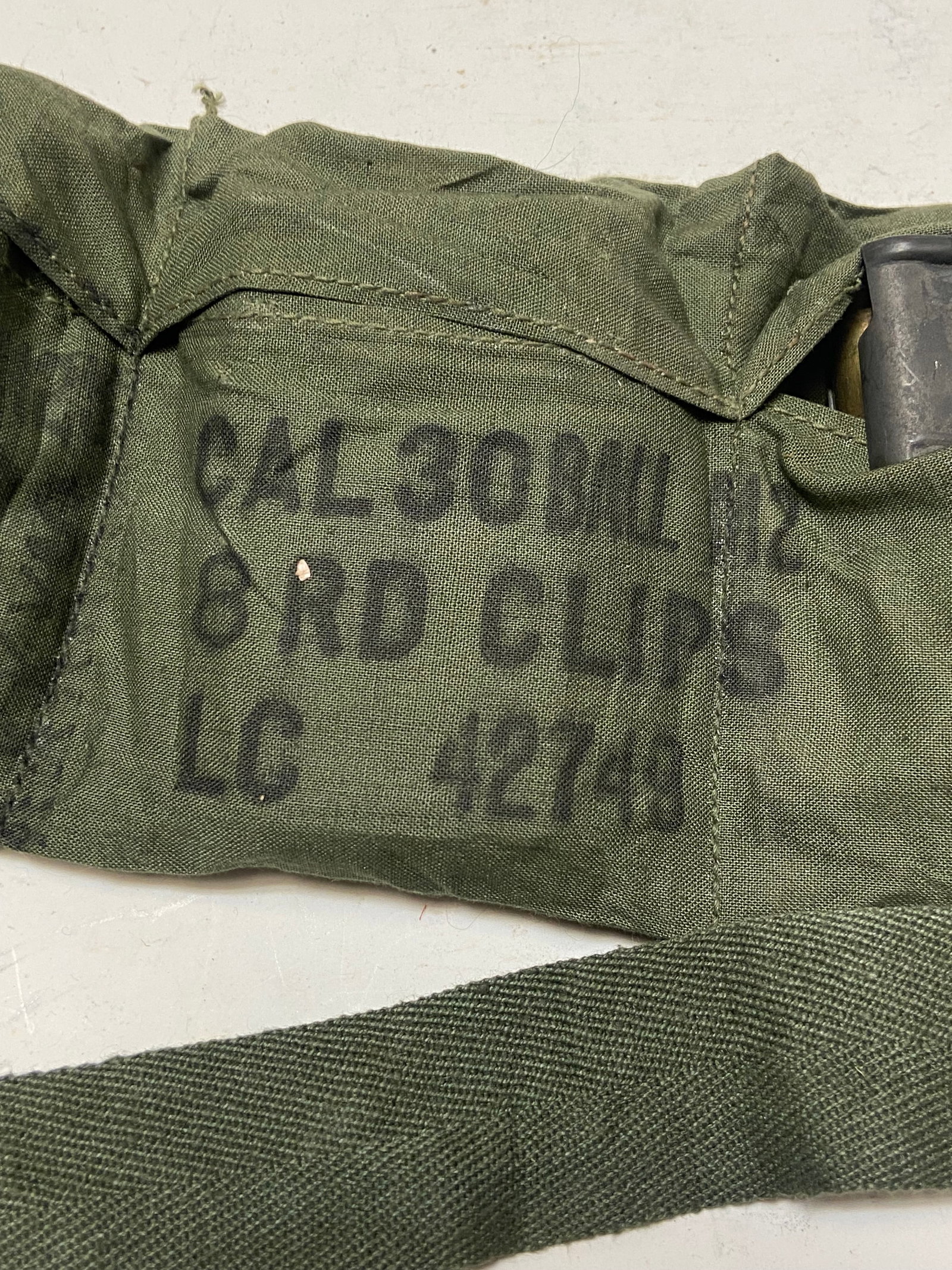 48rds. Of .30-06 Ammunition on Enbloc Clips in Bandolier - 2