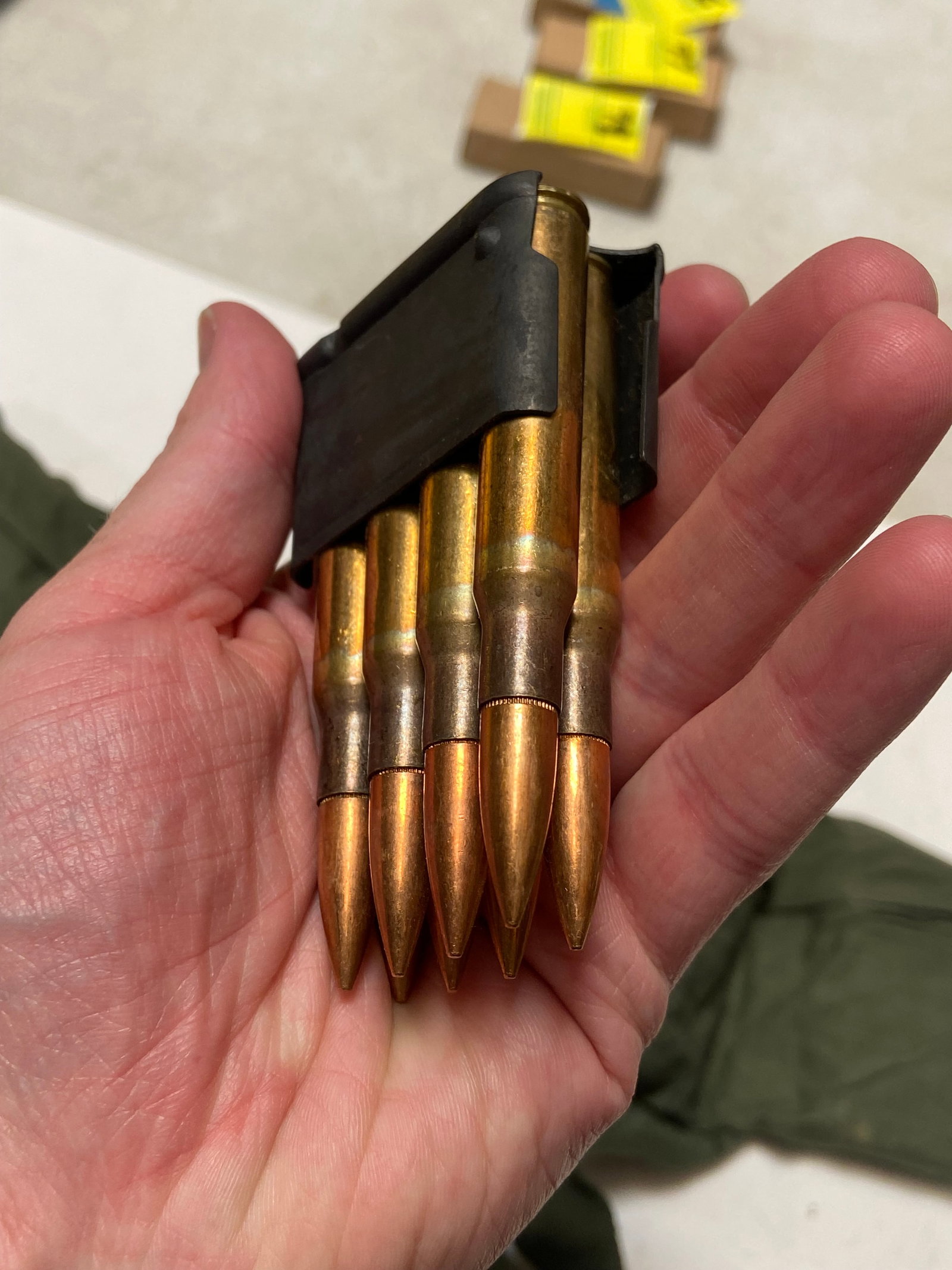 48rds. Of .30-06 Ammunition on Enbloc Clips in Bandolier - 3