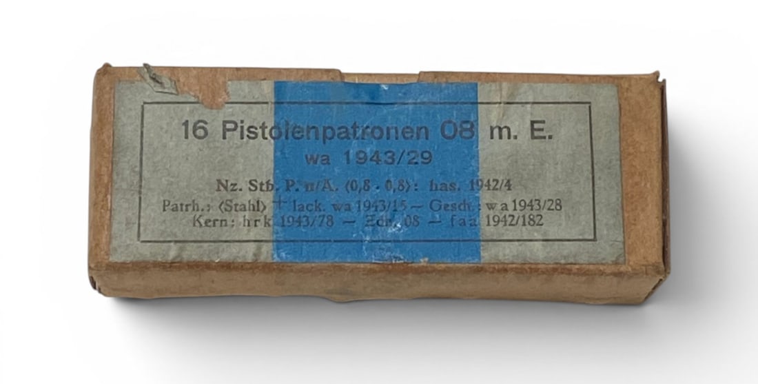 16rds. of Original German WWII 1943 9mm Luger Collectible Ammunition (1 of 1)