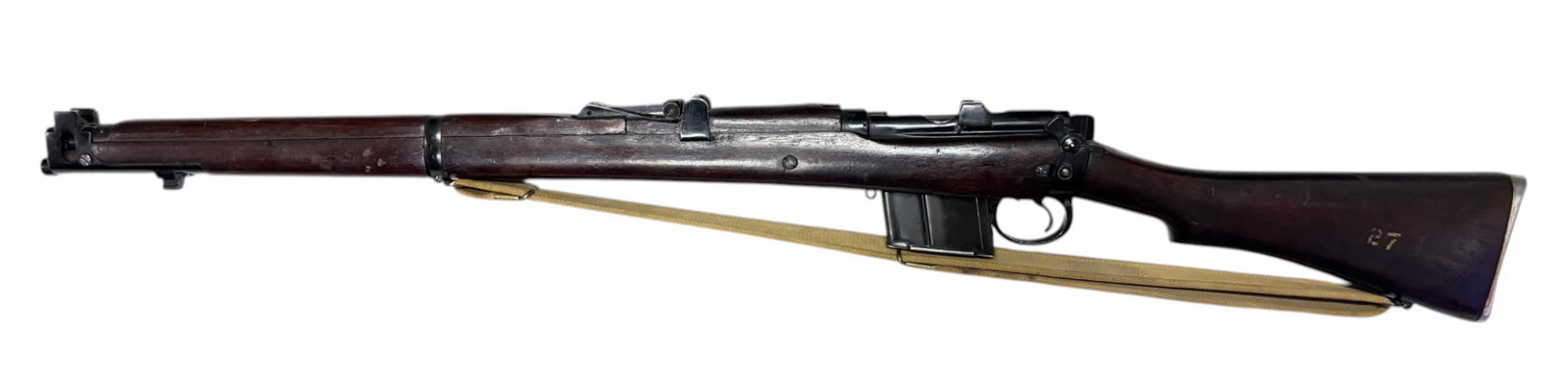 1968 Ishapore 2A1 7.62x51mm NATO (.308 WIN.) Bolt Action Rifle: S#: 2758, all matching except for magazine | Mfg. 1968 | 25" Barrel | Comes with (1) magazine and sling | Stock has crisp and clear cartouches with serial numbers and manufacturing codes | S arrow A m
