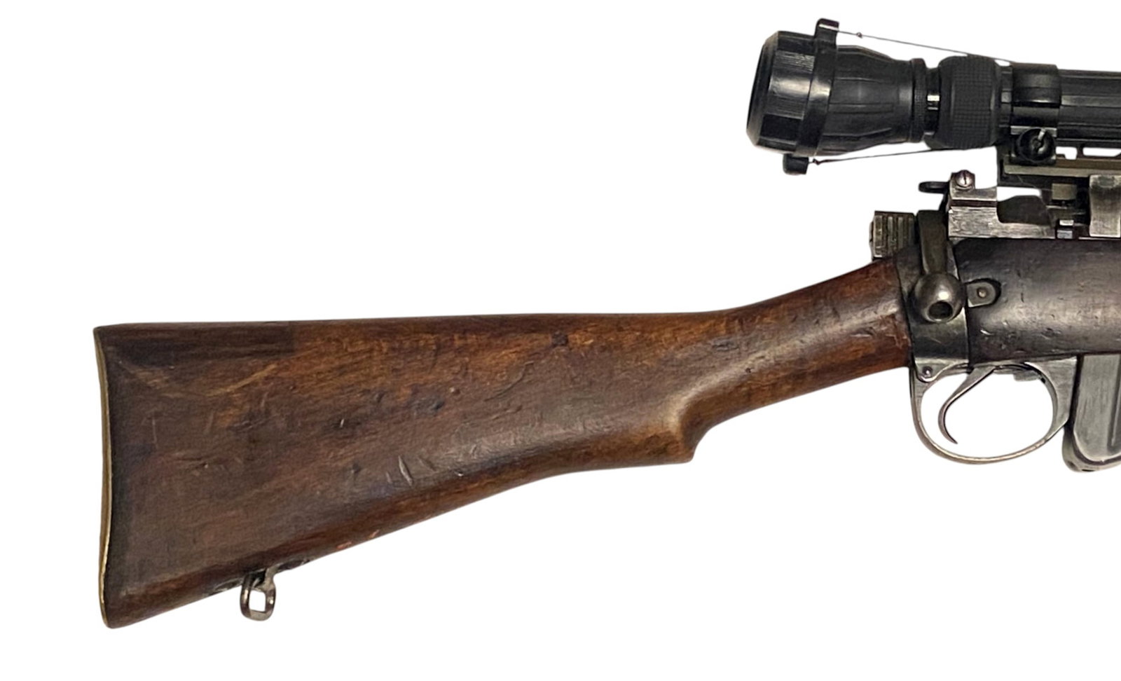 WWII 1943 No. 4 MK I British Lee Enfield .303 BRITISH Sporterized Bolt Action Rifle with Scope - 14