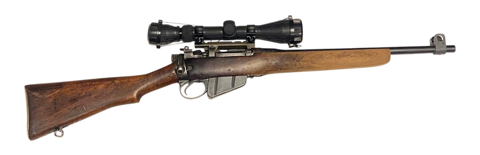 WWII 1943 No. 4 MK I British Lee Enfield .303 BRITISH Sporterized Bolt Action Rifle with Scope (1 of 20)