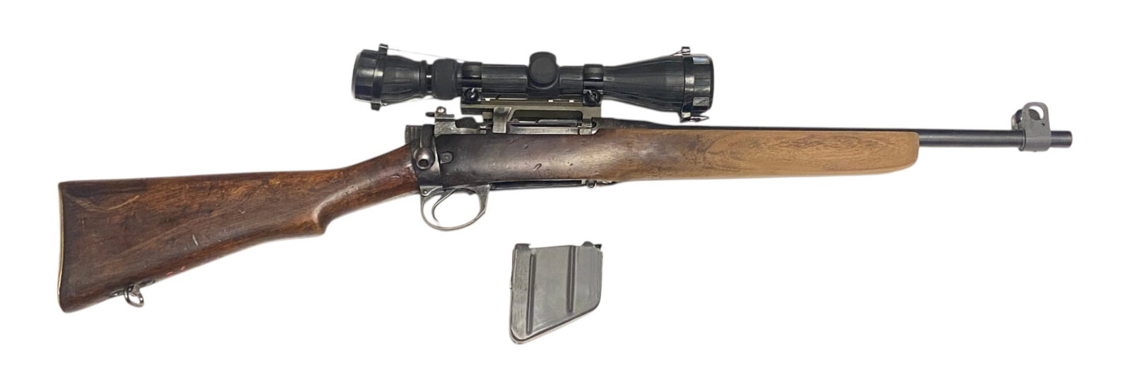 WWII 1943 No. 4 MK I British Lee Enfield .303 BRITISH Sporterized Bolt Action Rifle with Scope - 9