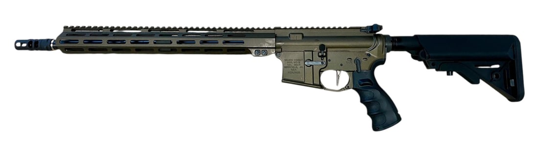 New Wilson Combat / BCM 5.56mm AR-15 Rifle: S#: WCPL18688 | Wilson combat lower outfitted with a complete BCM Upper and Ballistic Advantage 16” 5.56mm Barrel w/ Carbine Gas System. Microbes Nickel Boron BCG. Strike Industries Latchless