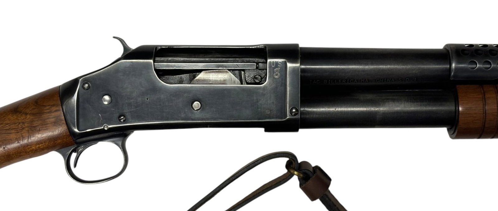 Chinese IAC Billerica Model 97 12 GA. Trench Pump Action Slam-Fire Shotgun with Sling - 8