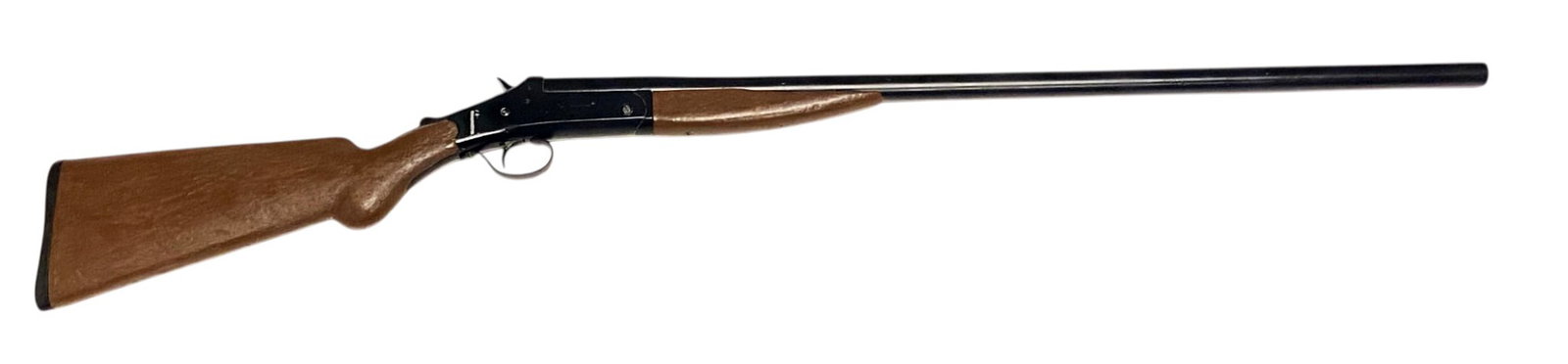 Stevens 16 GA. Break Action Single Shotgun: S#: NSN | 30" Electro Steel Choke Bored Barrel |||| CONDITION: Moderate. 85% Black painted finish. Stock has been repainted as well. See photos. Does not mechanically function, needs work |||||