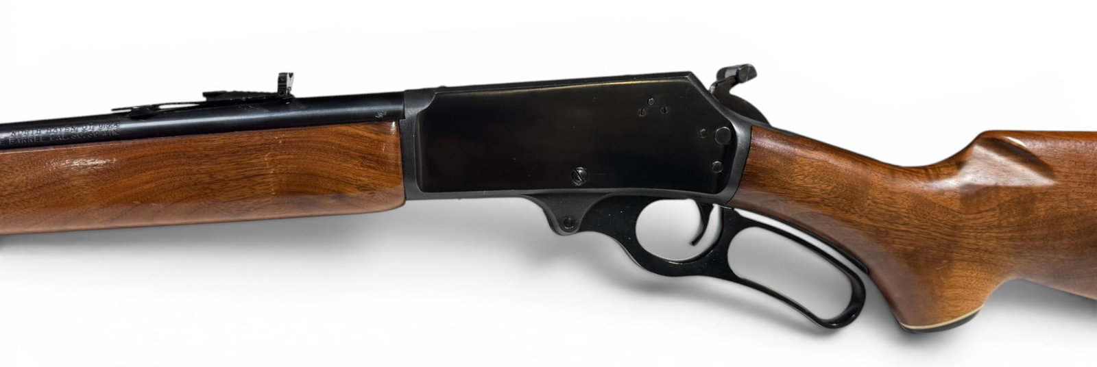 Excellent 1989 Marlin Model 336CS .30-30 WIN. Lever Action "JM" Stamped Rifle: S#: 11116092 | 20" Micro-Groove "JM" Stamped Barrel | Extended Hammer with Cross bolt safety |||| CONDITION: Excellent. 99% original blued finish. Wood stock is in very good condition, with excellent