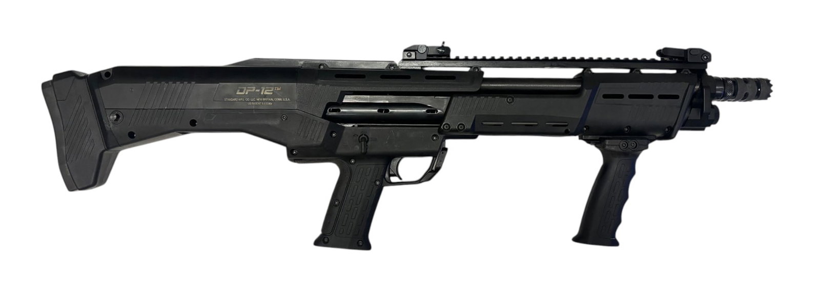 Excellent Standard Manufacturing Model DP-12 12 GA. Double Barrel Pump Action Shotgun - 2