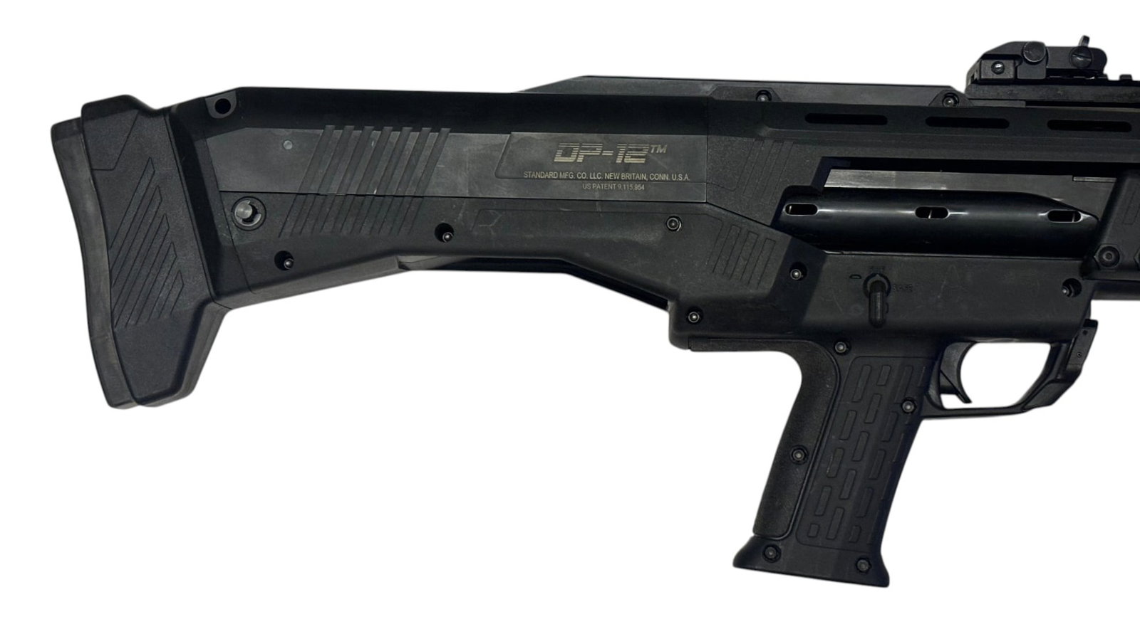 Excellent Standard Manufacturing Model DP-12 12 GA. Double Barrel Pump Action Shotgun - 5