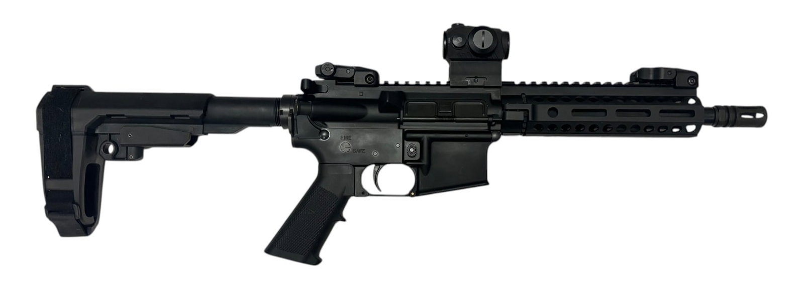 Excellent 2016 PSA Model PA-15 5.56mm Semi-Automatic 8.5" AR Pistol with Sig Sauer Red Dot - 2