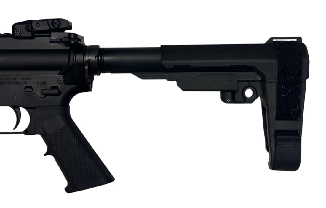 Excellent 2016 PSA Model PA-15 5.56mm Semi-Automatic 8.5" AR Pistol with Sig Sauer Red Dot - 6
