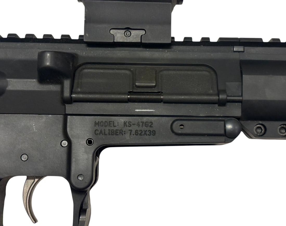Excellent PSA Model KS-47G2 7.62x39mm Semi-Automatic 10" AR Pistol with Sig Sauer Red Dot & Sling - 11