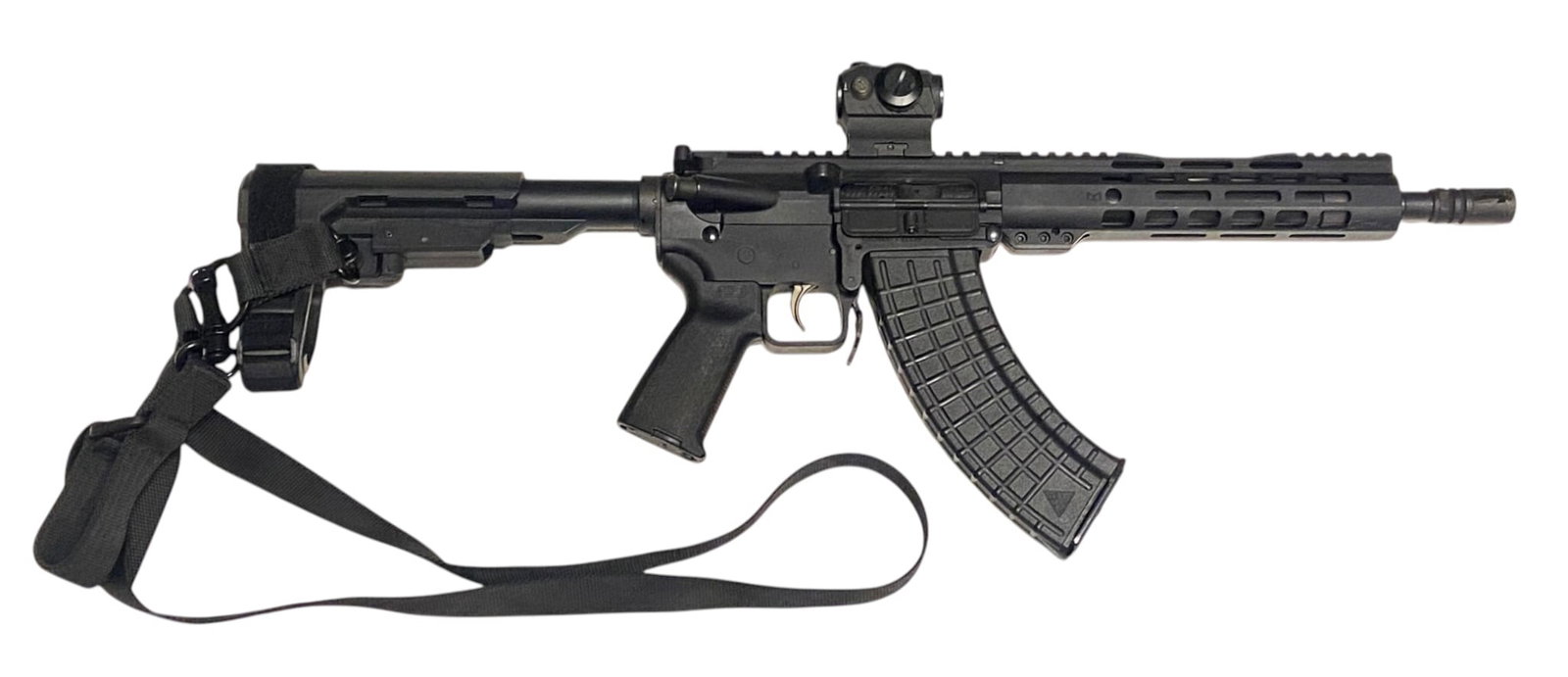 Excellent PSA Model KS-47G2 7.62x39mm Semi-Automatic 10" AR Pistol with Sig Sauer Red Dot & Sling - 2