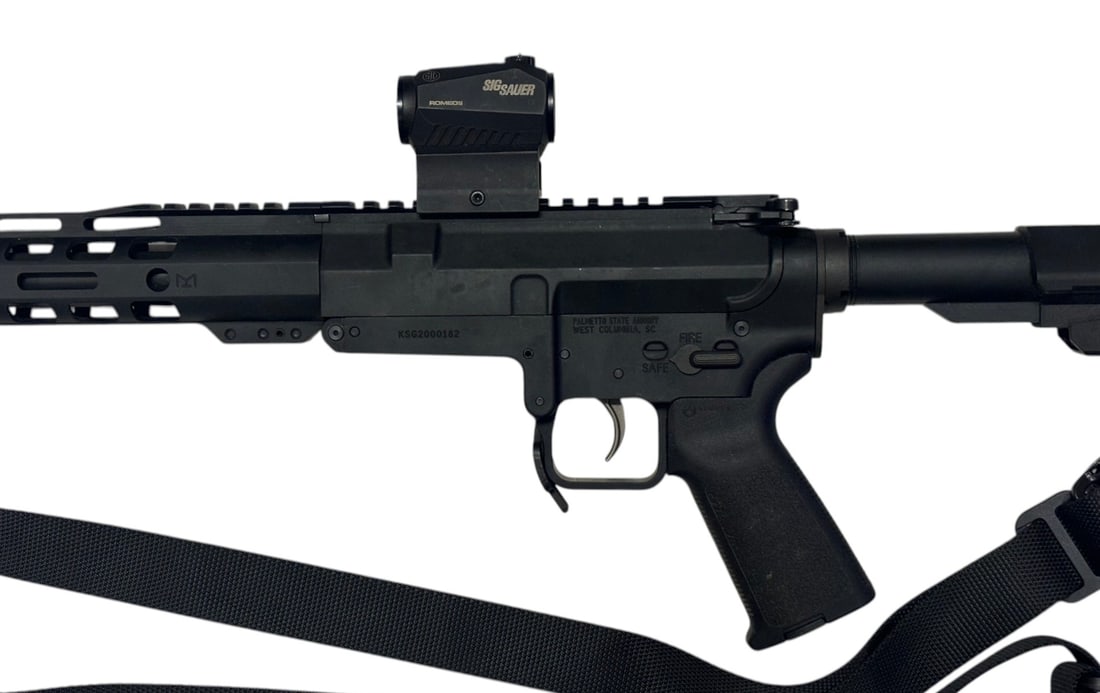 Excellent PSA Model KS-47G2 7.62x39mm Semi-Automatic 10" AR Pistol with Sig Sauer Red Dot & Sling - 4