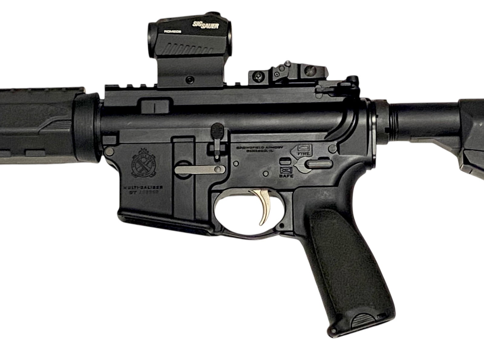 Excellent Springfield Armory SAINT M-LOK 5.56mm Semi-Automatic AR-15 Rifle w/ Sig Sauer Red Dot - 4