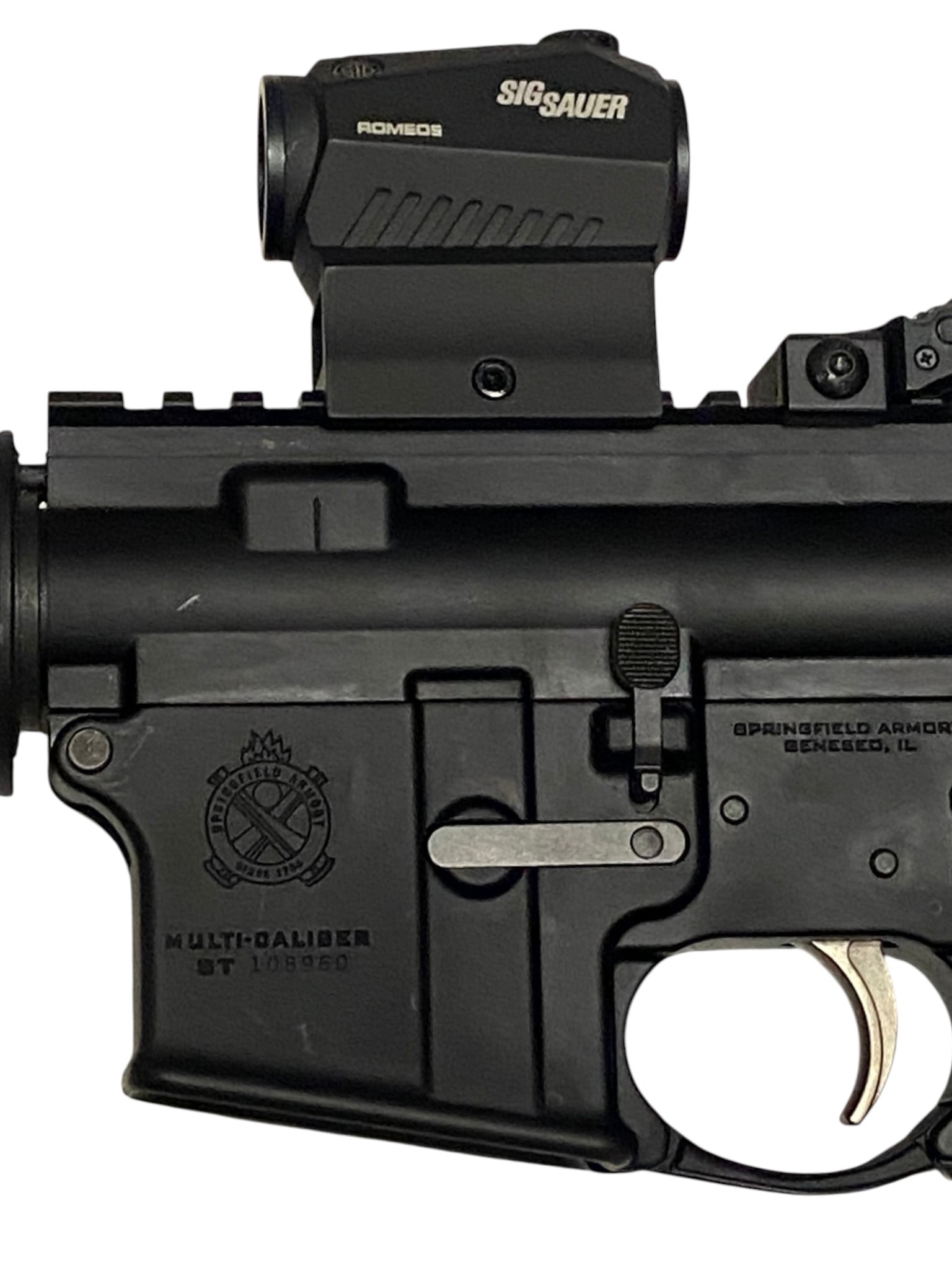 Excellent Springfield Armory SAINT M-LOK 5.56mm Semi-Automatic AR-15 Rifle w/ Sig Sauer Red Dot - 7