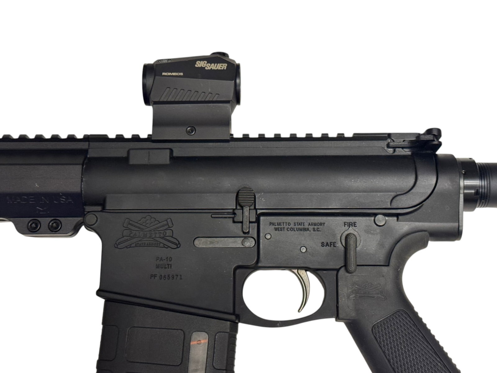 Excellent PSA .308 AR10 Semi-Automatic Pistol with Sig Sauer Optic and Tank Muzzle Brake - 4