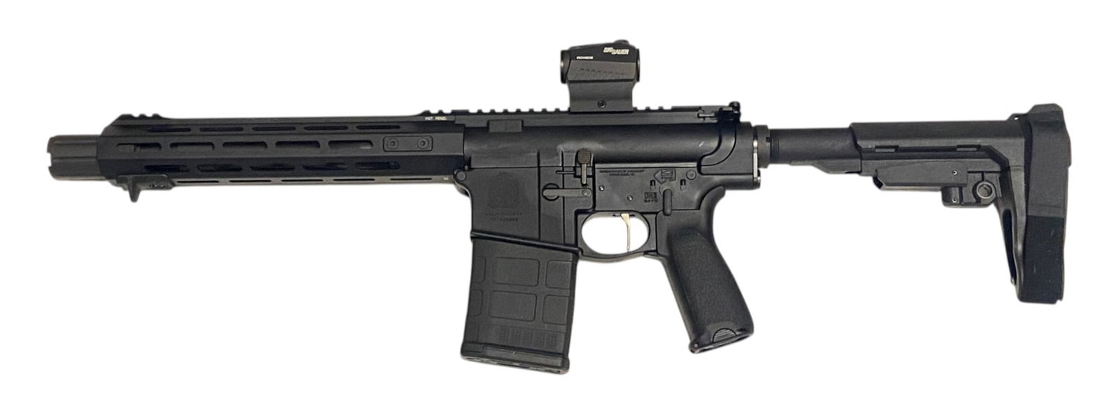 Excellent Springfield Armory SAINT VICTOR AR-10 Semi-Automatic .308 WIN. Pistol with Sig Sauer Op... (1 of 11)