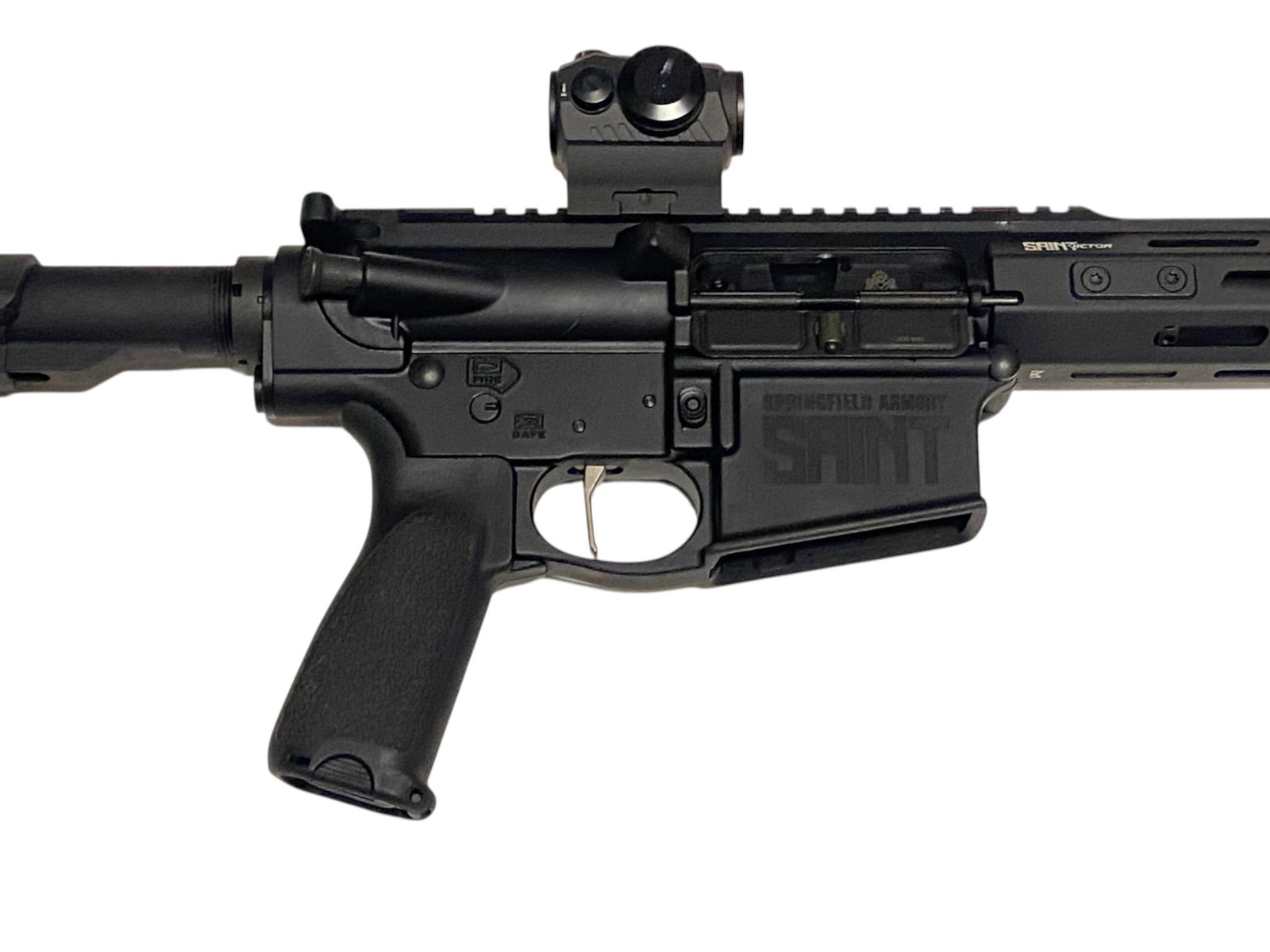 Excellent Springfield Armory SAINT VICTOR AR-10 Semi-Auto .308 WIN. Pistol with Sig Red Dot - 8