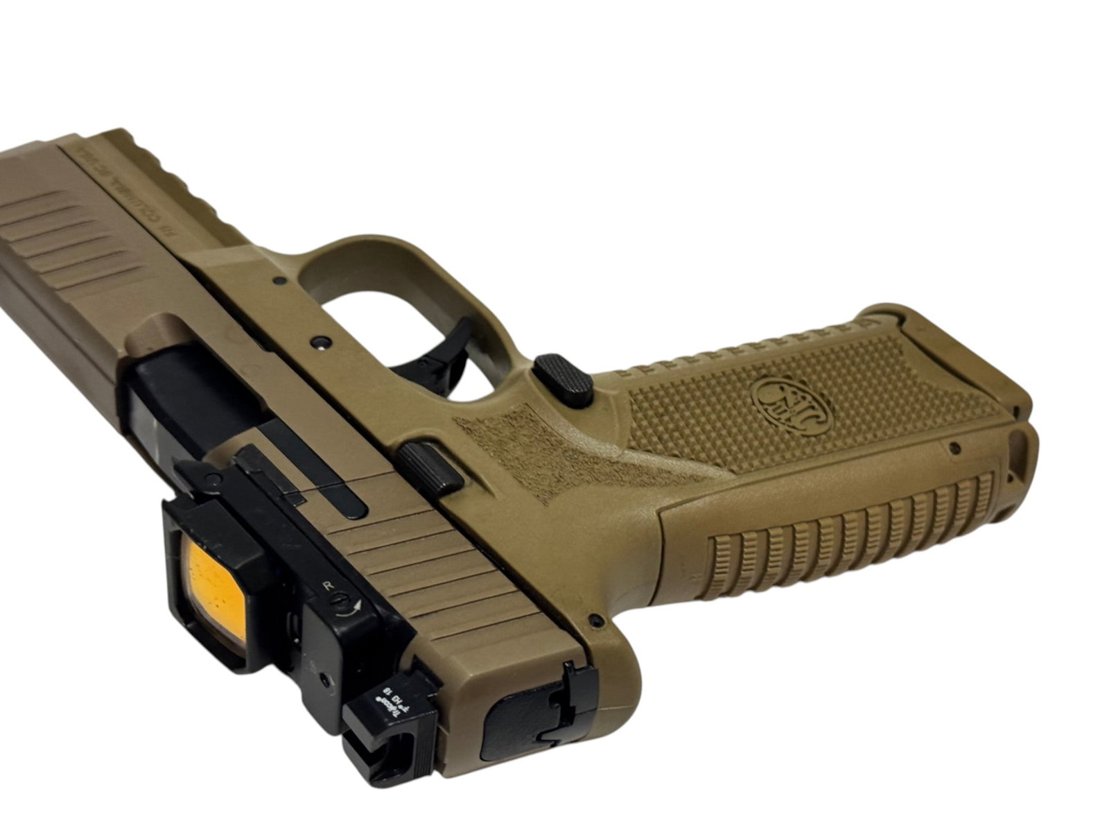 Excellent FN 509 9mm FDE Semi-Automatic Pistol with VSM Collapsing Optic and Threaded Barrel - 14