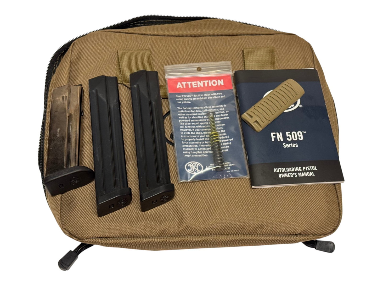 Excellent FN 509 9mm FDE Semi-Automatic Pistol with VSM Collapsing Optic and Threaded Barrel - 2