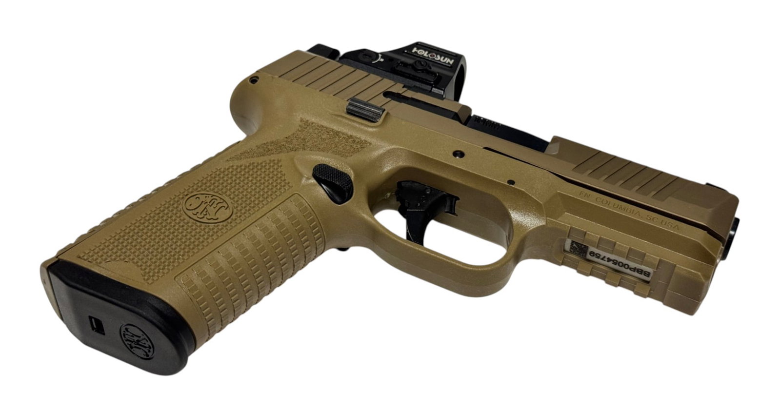 Excellent FN 510 MRD Semi-Automatic 10mm FDE Pistol with Holosun 407C RMR in Original Box - 15