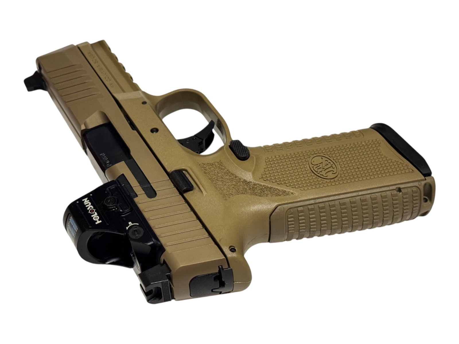 Excellent FN 510 MRD Semi-Automatic 10mm FDE Pistol with Holosun 407C RMR in Original Box - 16