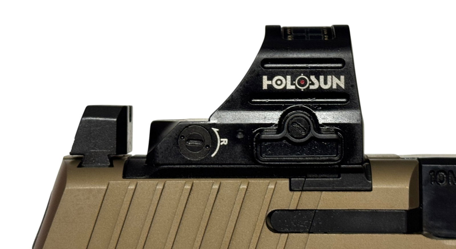 Excellent FN 510 MRD Semi-Automatic 10mm FDE Pistol with Holosun 407C RMR in Original Box - 9