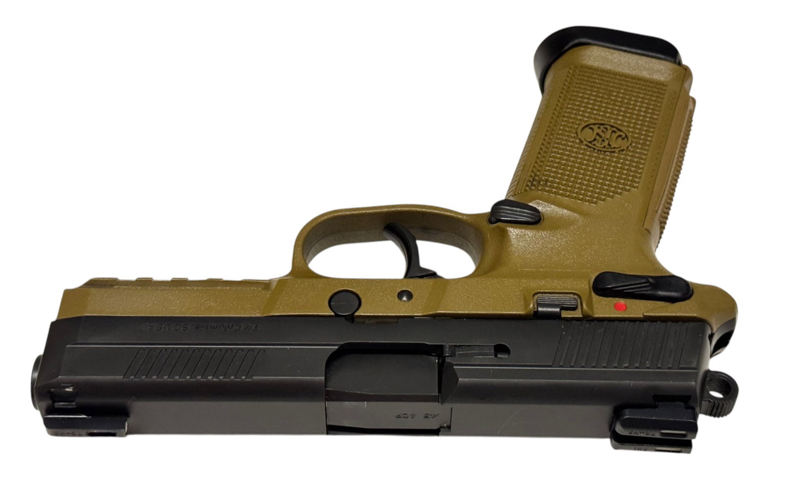 Excellent FN FNX-45 .45 ACP Two-Tone FDE/Black Semi-Automatic Pistol in Original Box - 16