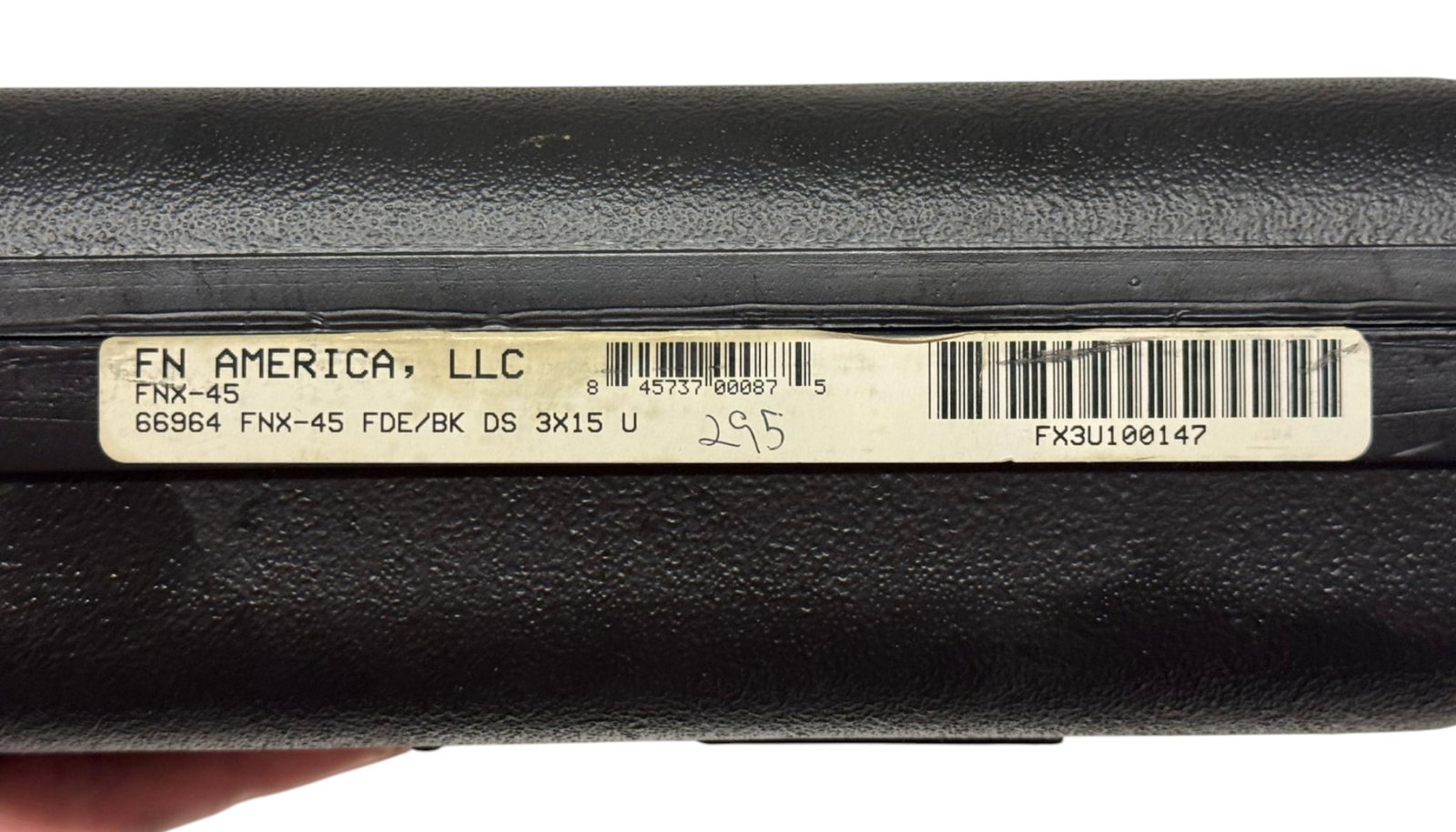 Excellent FN FNX-45 .45 ACP Two-Tone FDE/Black Semi-Automatic Pistol in Original Box - 4