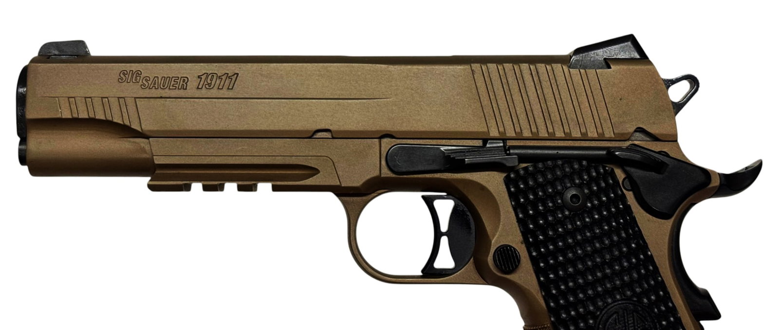 Excellent Sig Sauer Full Size 1911 Emperor Scorpion .45 ACP Semi-Automatic Pistol with Manual - 4