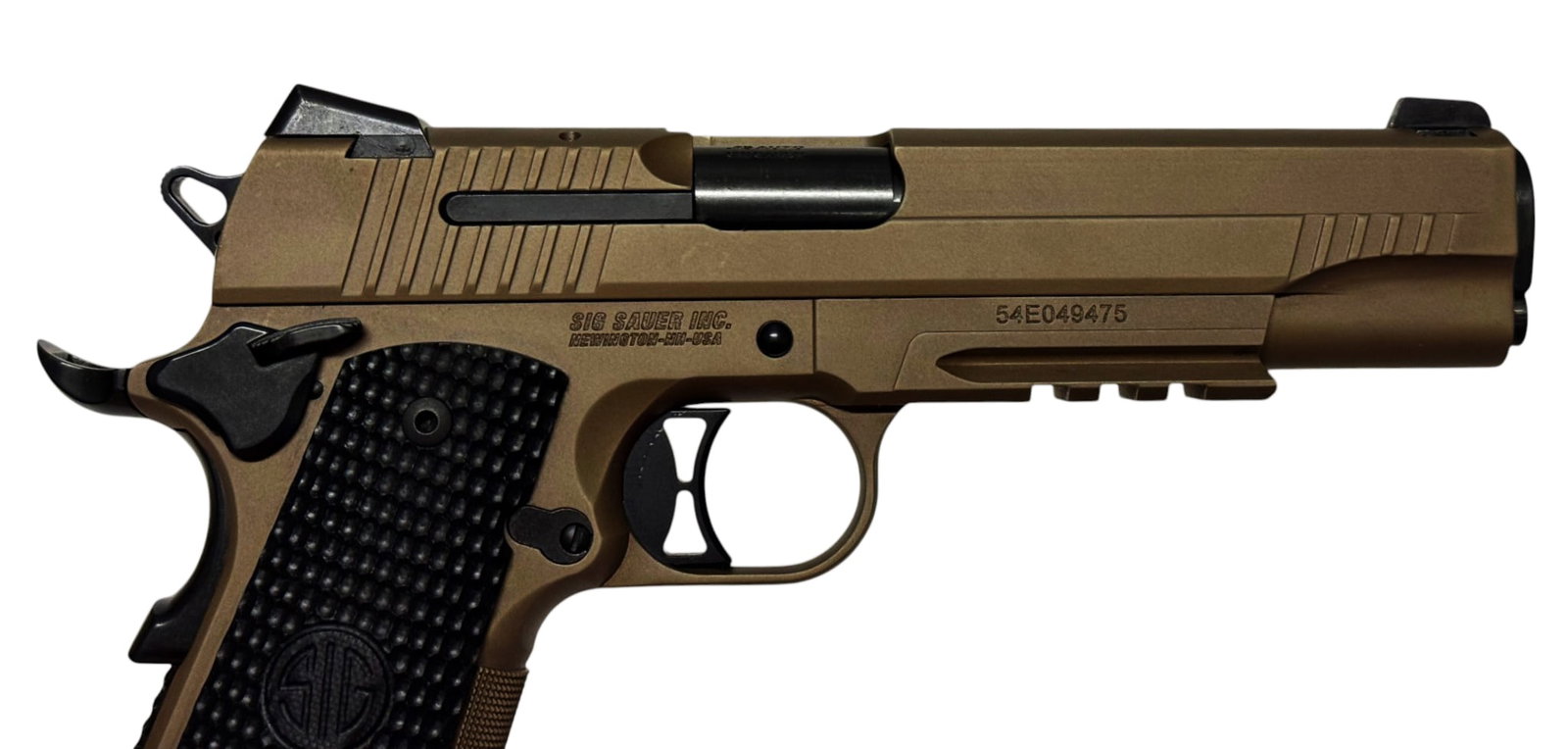 Excellent Sig Sauer Full Size 1911 Emperor Scorpion .45 ACP Semi-Automatic Pistol with Manual - 5