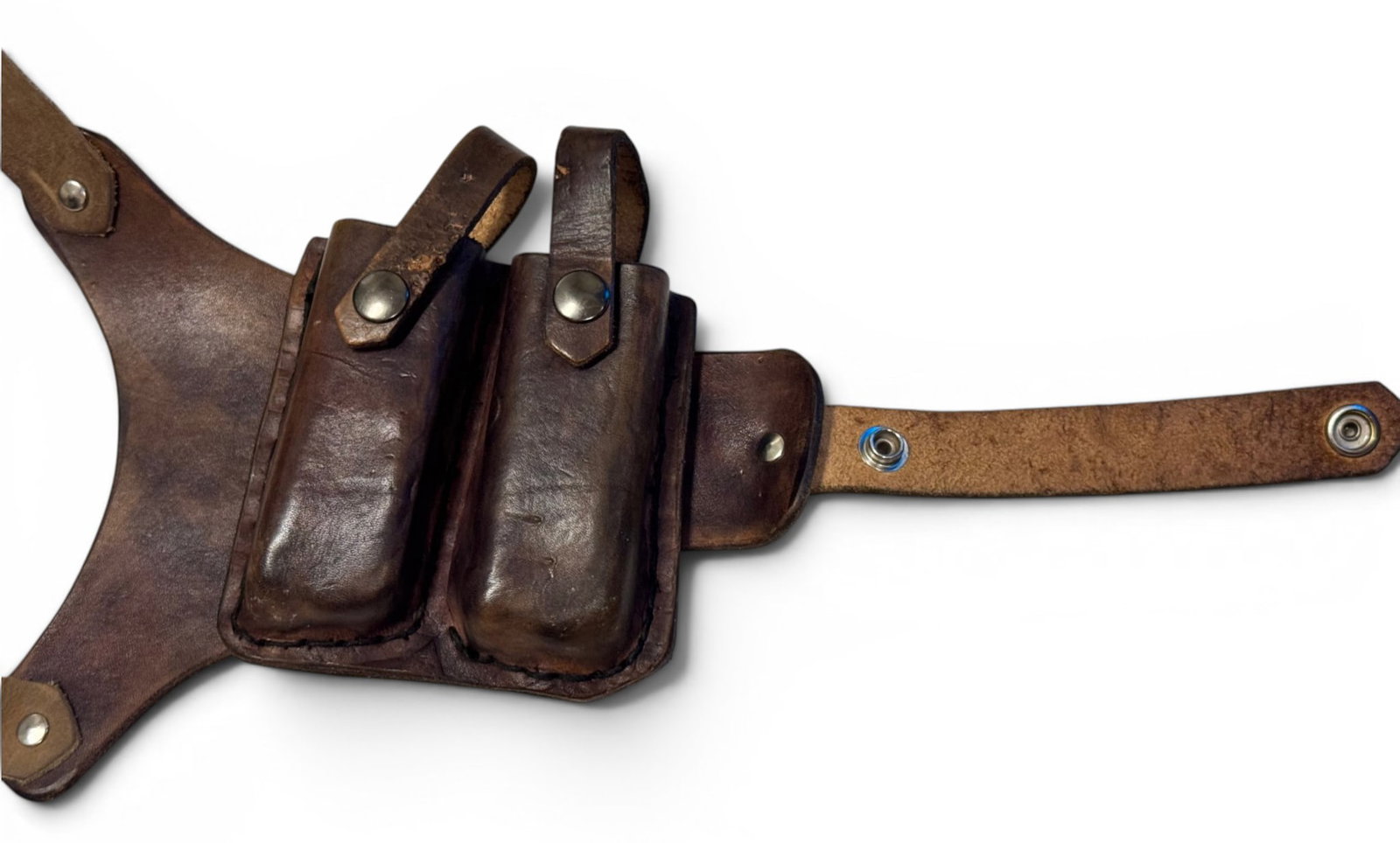 FNX-45 Leather Shoulder Holster Rig with Dual Magazine Pouch - 4