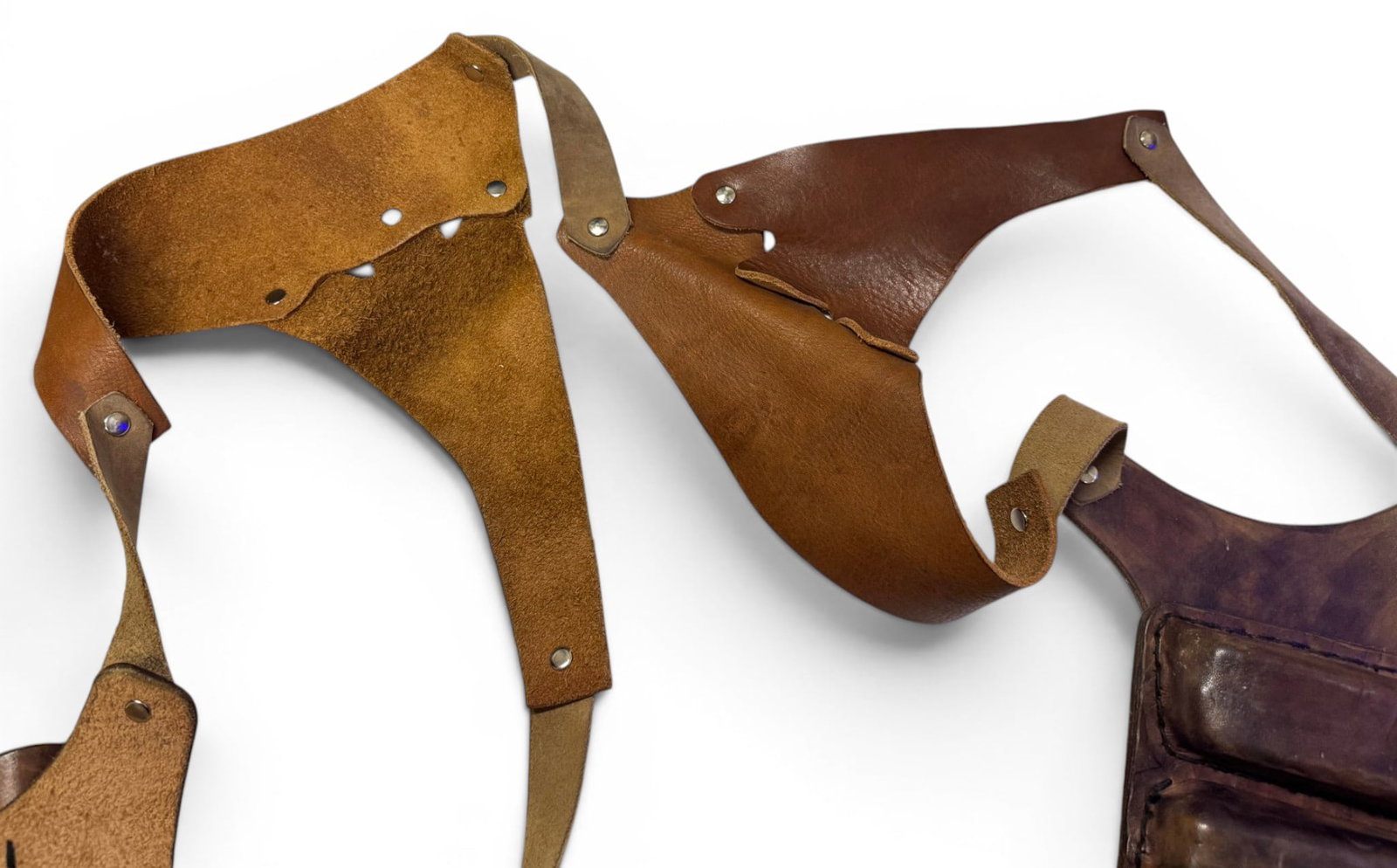 FNX-45 Leather Shoulder Holster Rig with Dual Magazine Pouch - 6