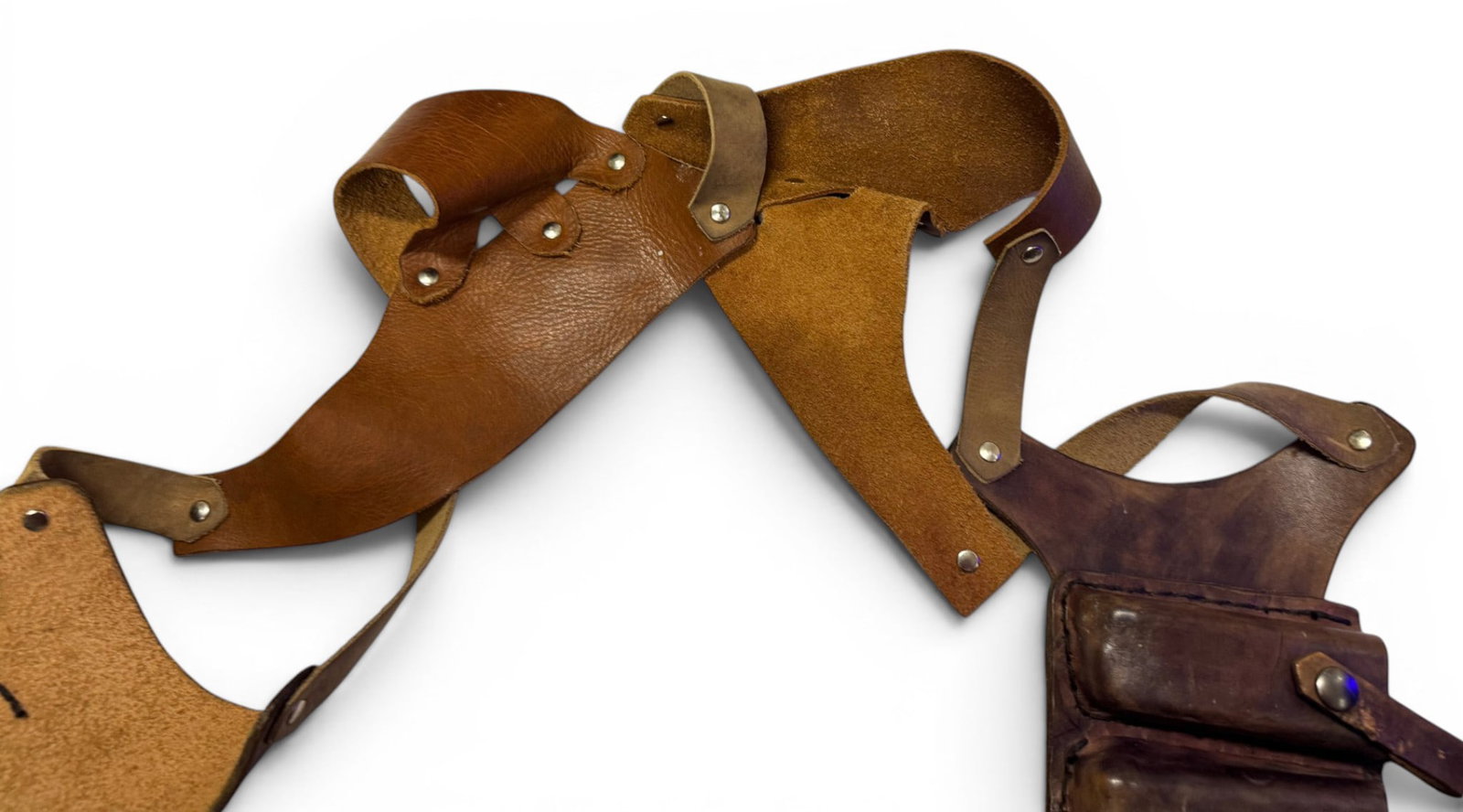 FNX-45 Leather Shoulder Holster Rig with Dual Magazine Pouch - 7