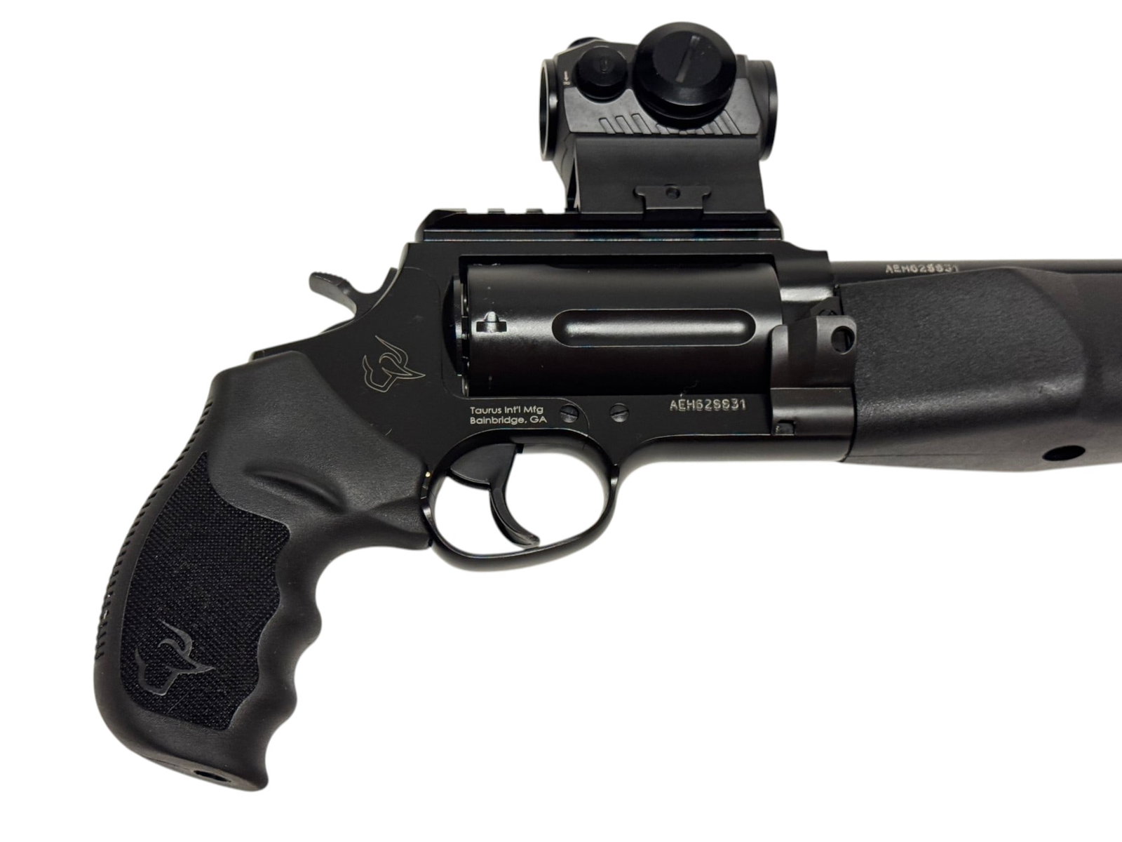 Excellent Taurus Judge Home Defender .45 LC/.410 GA. 13" Revolver with Sig Romeo5 Red Dot in Box - 8
