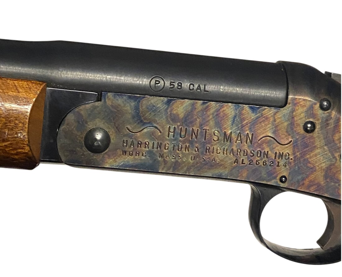 Excellent Harrington & Richardson Huntsman .58 CAL. Break-Action Blackpowder Rifle - 4