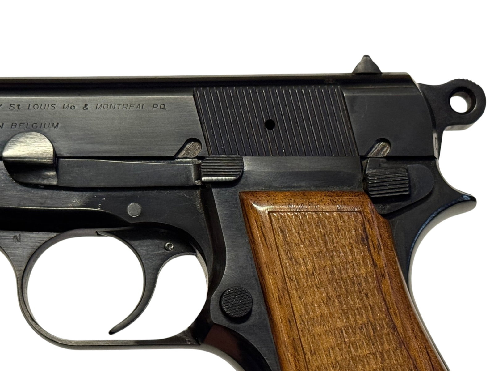 MINT 1969 Belgian FN ingBrown "T-Series" Hi-Power 9mm Semi-Automatic Pistol in Case - 10