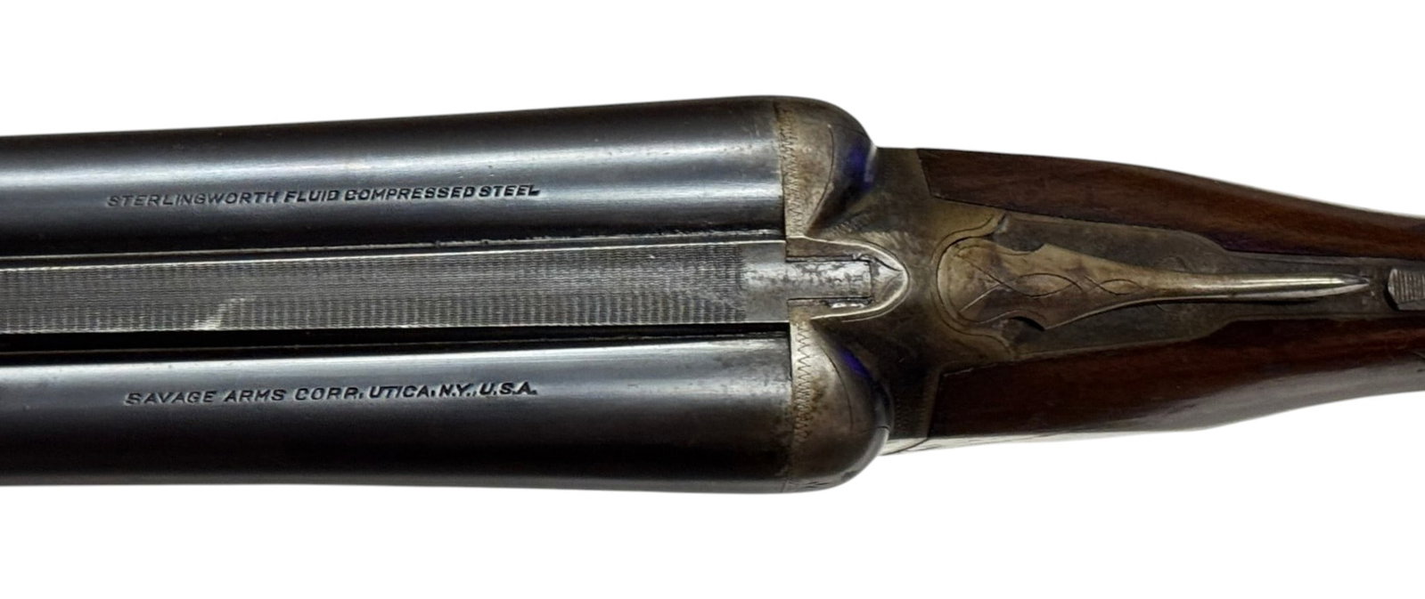 1934 Savage Arms A.H. Fox Sterlingworth 12 GA. Double Barrel SXS Shotgun with Soft Case - 9