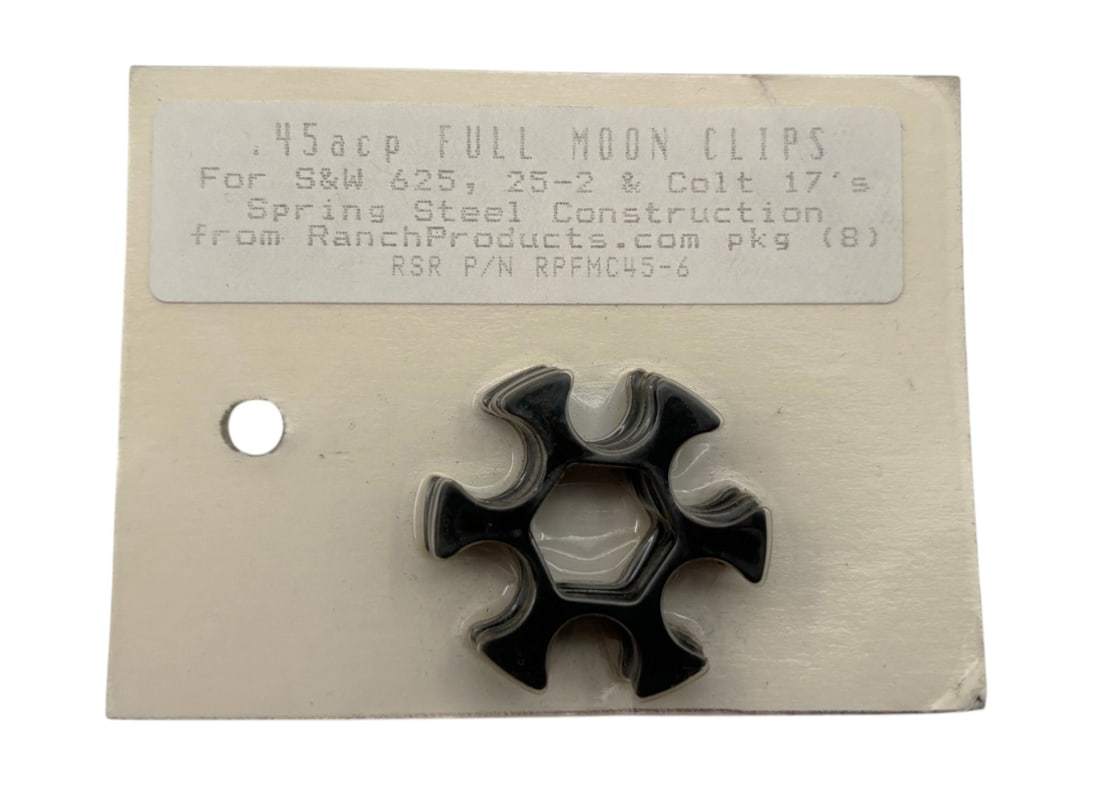 NIB Full 8pk .45 ACP 6rd. Moon Clips (1 of 1)