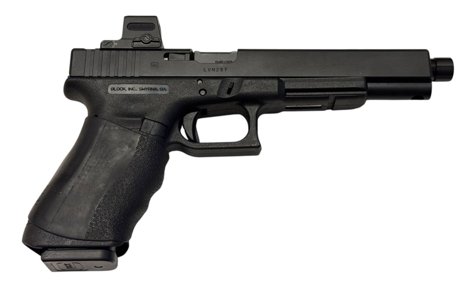 Excellent Glock 17L Gen 3 9mm Pistol with Ported Slide, Threaded Barrel, and Holosun Optic in Box - 5