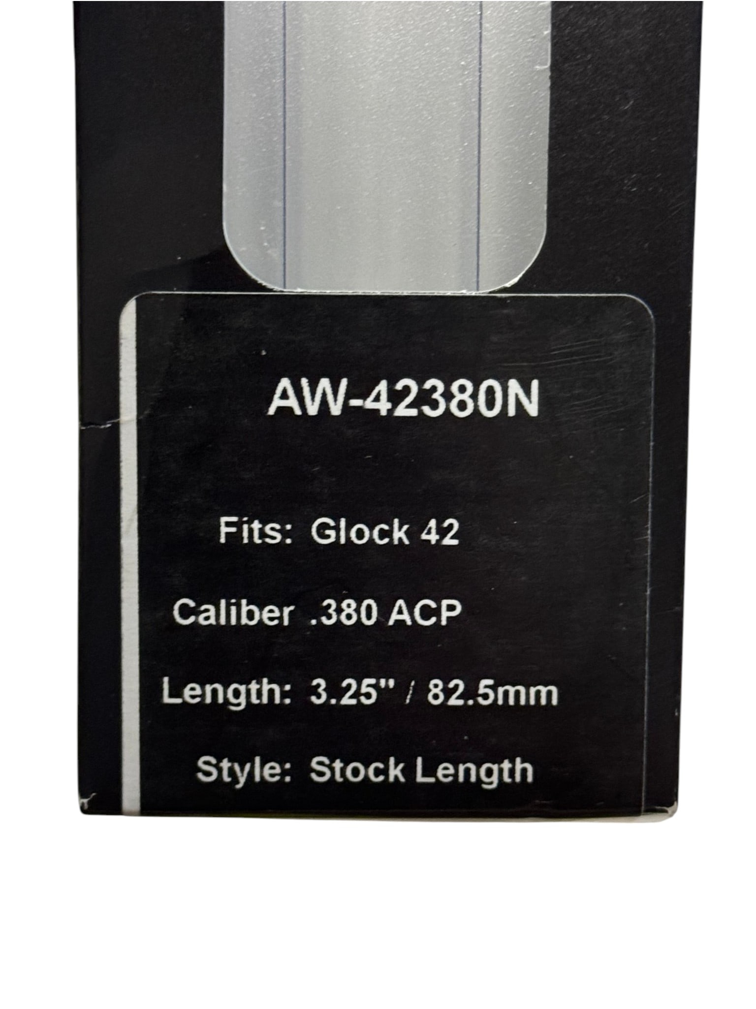 Alpha Wolf 3.25” Glock 42 .380 ACP Stock Length Barrel - 3