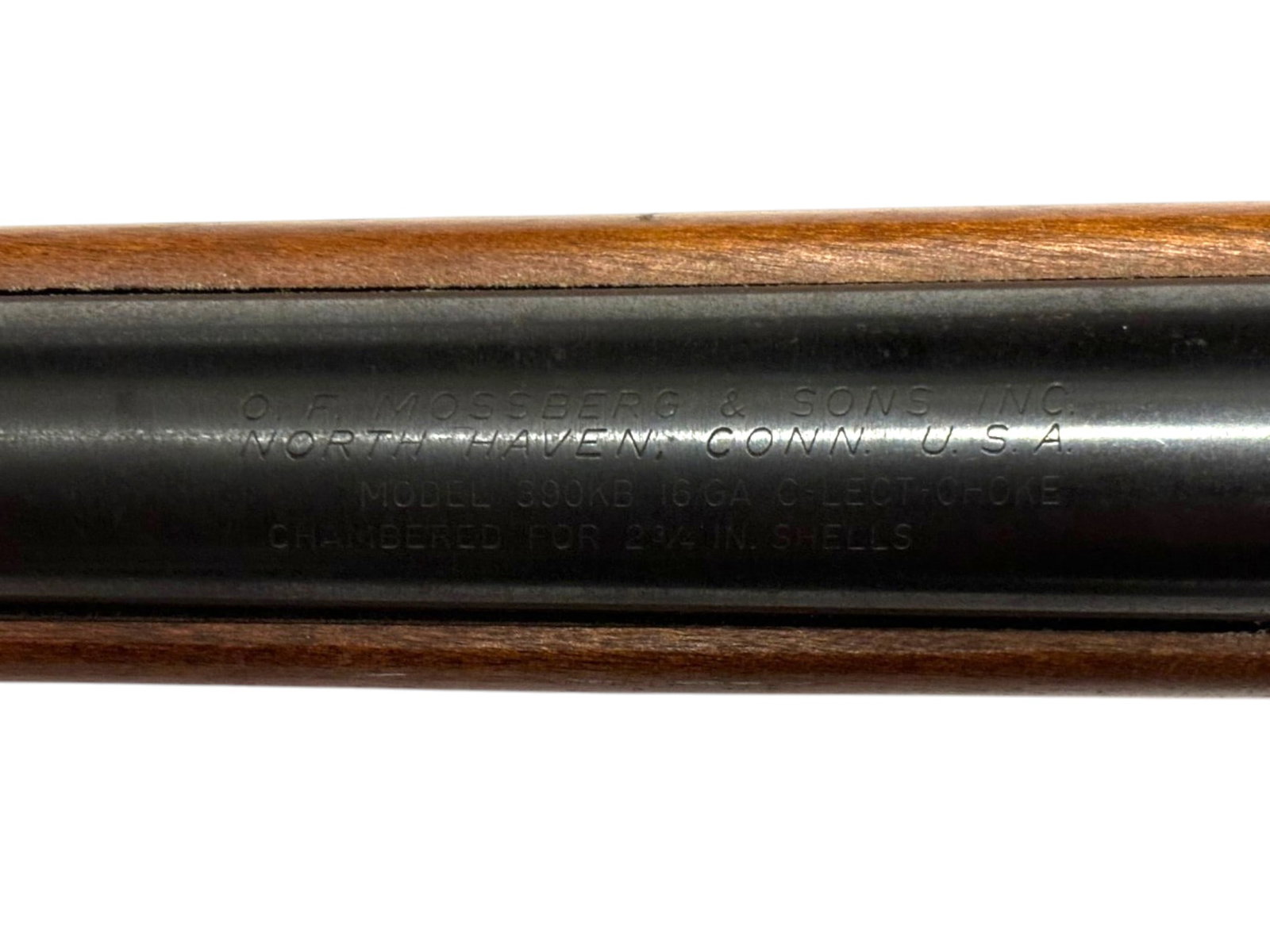 O.F. Mossberg & Sons Model 390KB 2-3/4" 16 GA. Bolt Action Shotgun with Poly-Choke - 4