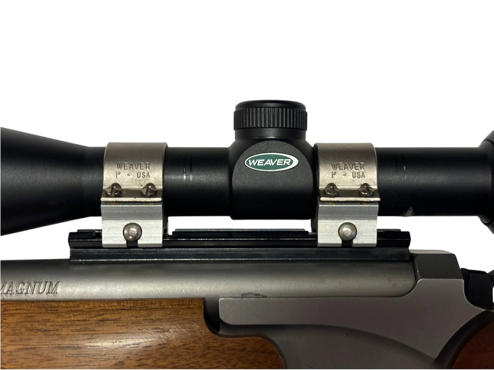 Excellent T/CA Encore 209x50 Magnum Break-Action Blackpowder Percussion Rifle with Weaver Scope - 4